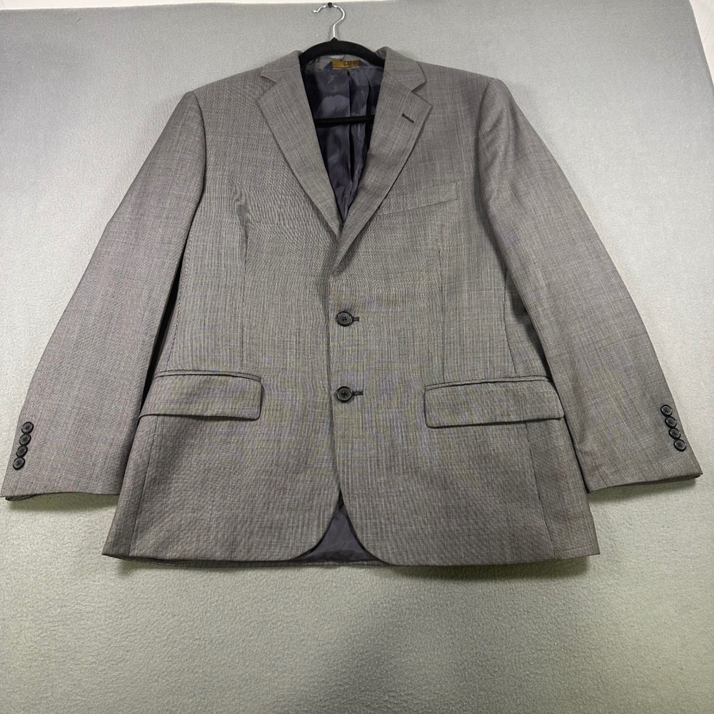 Brooks Brothers 346 Fitzgerald Fit Grey Wool Houndstooth Blazer 40S Sport Coat